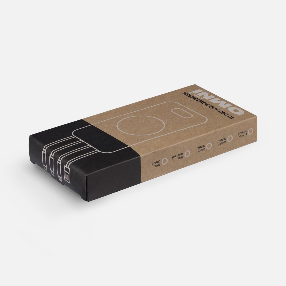 Аккумулятор Omni Qi 10000 мАч, ver.2, черный