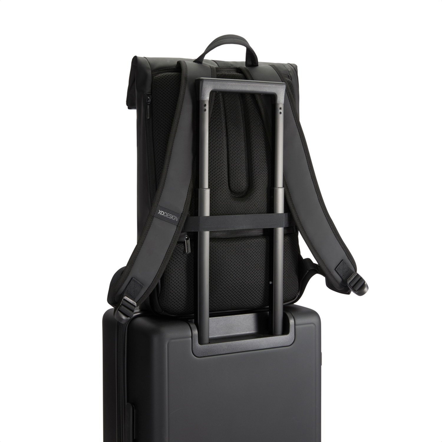 Антикражный водонепроницаемый рюкзак Urban Flap-Top, черный
