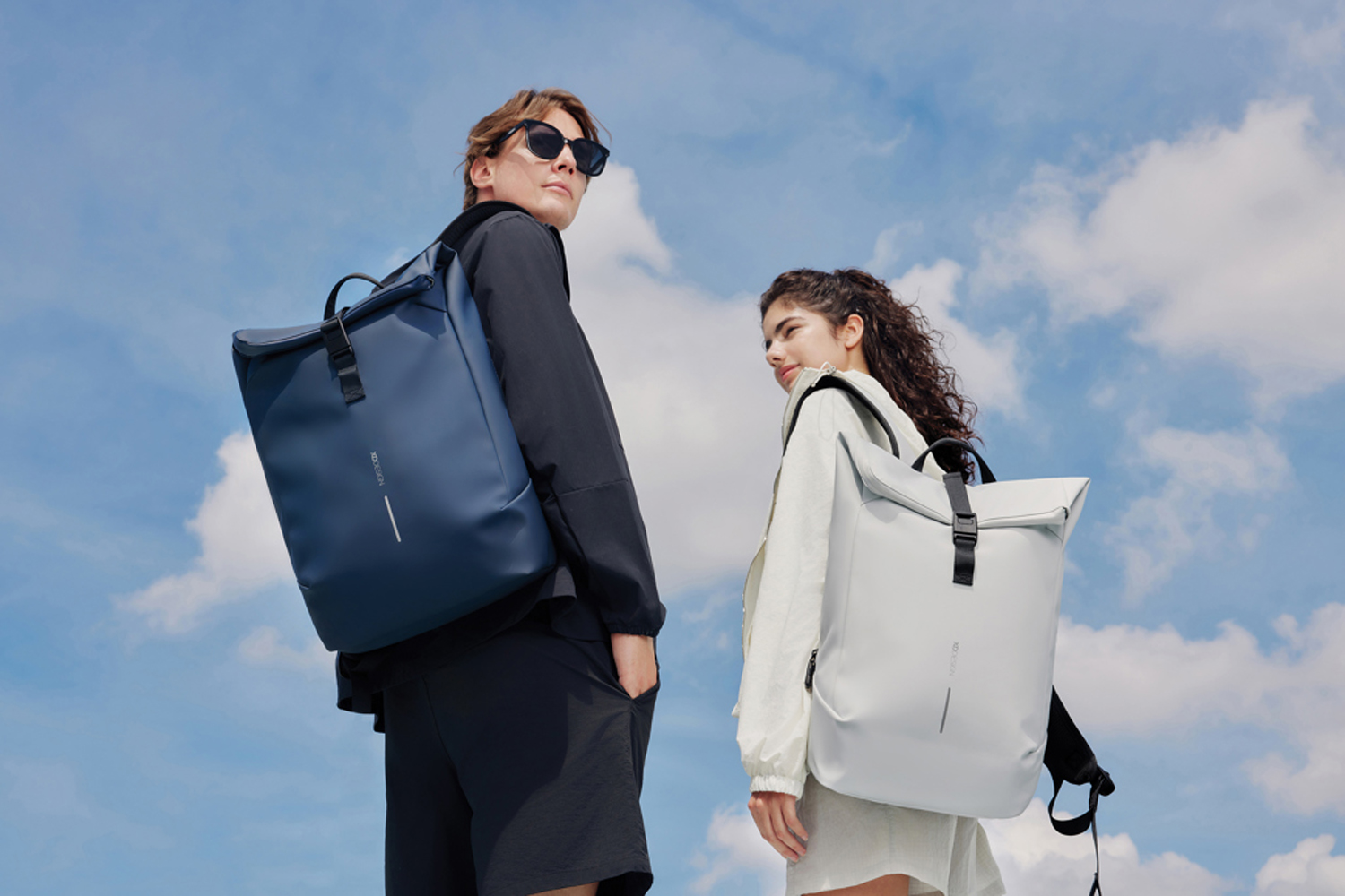 Антикражный водонепроницаемый рюкзак Urban Flap-Top, темно-синий