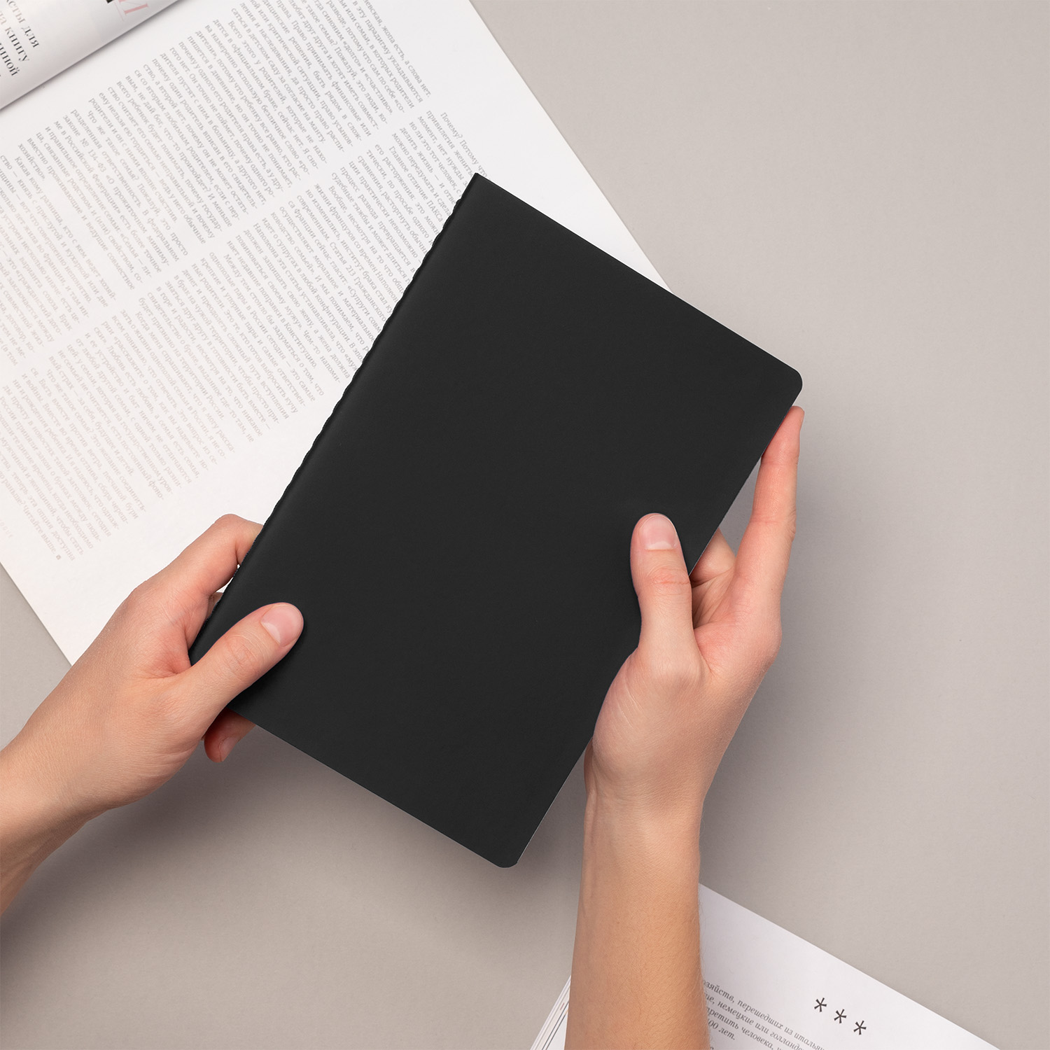 Блокнот Альфа Слим (Alpha slim), черный