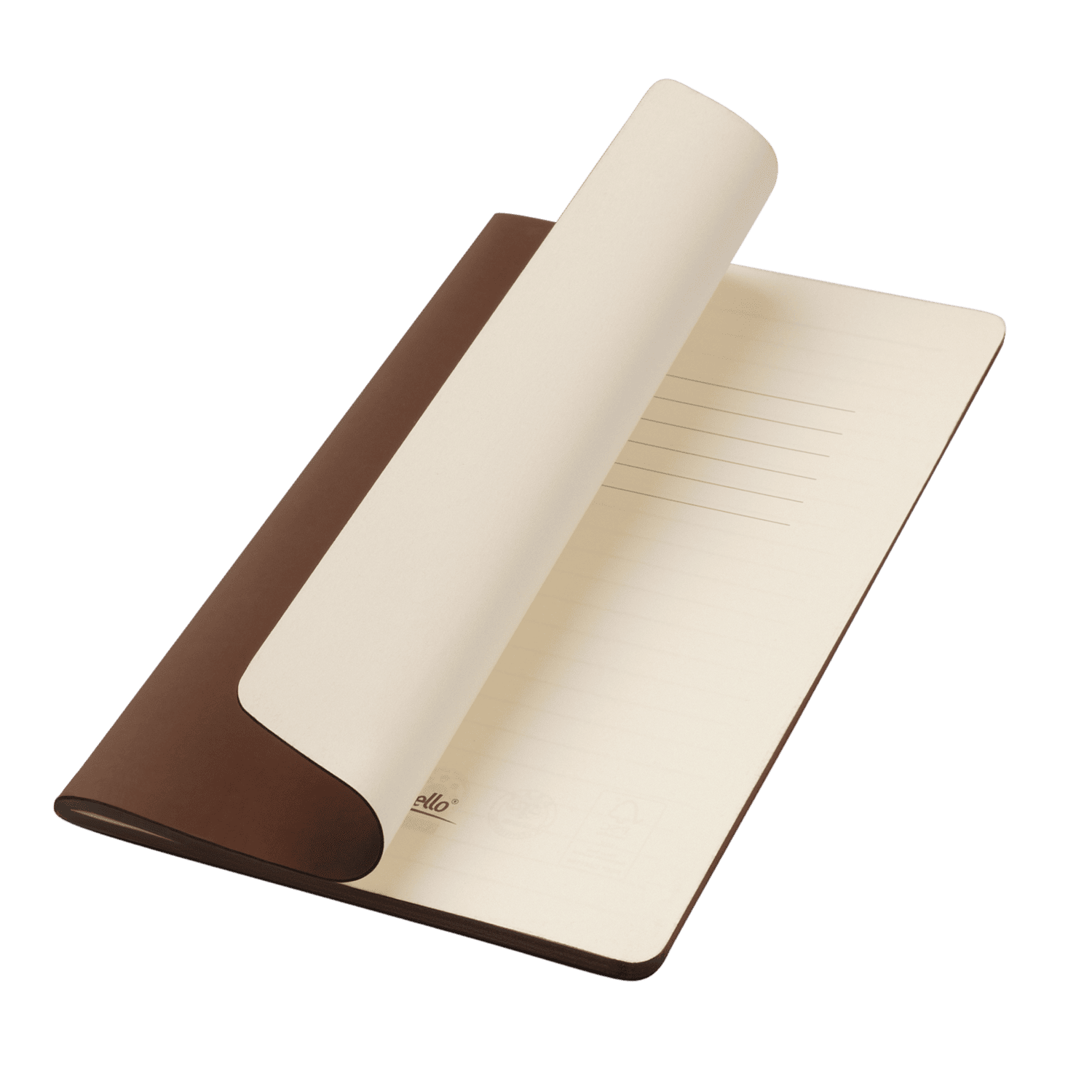 Блокнот Альфа Слим (Alpha slim), коричневый