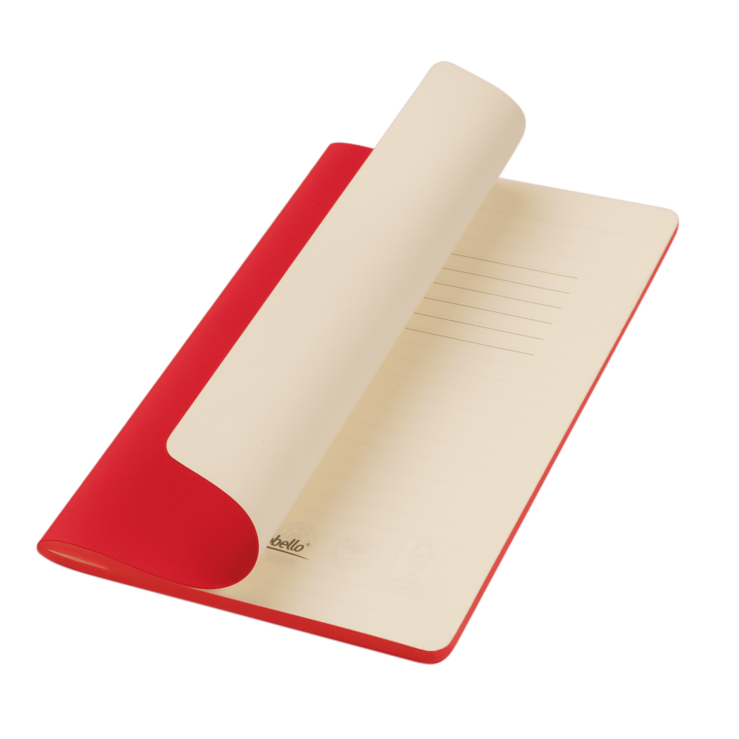 Блокнот Альфа Слим (Alpha slim), красный