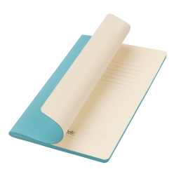 Блокнот Альфа Слим (Alpha slim), лазурный