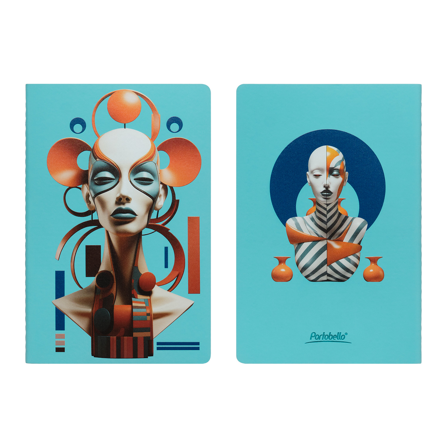 Блокнот Альфа Слим (Alpha slim), лазурный