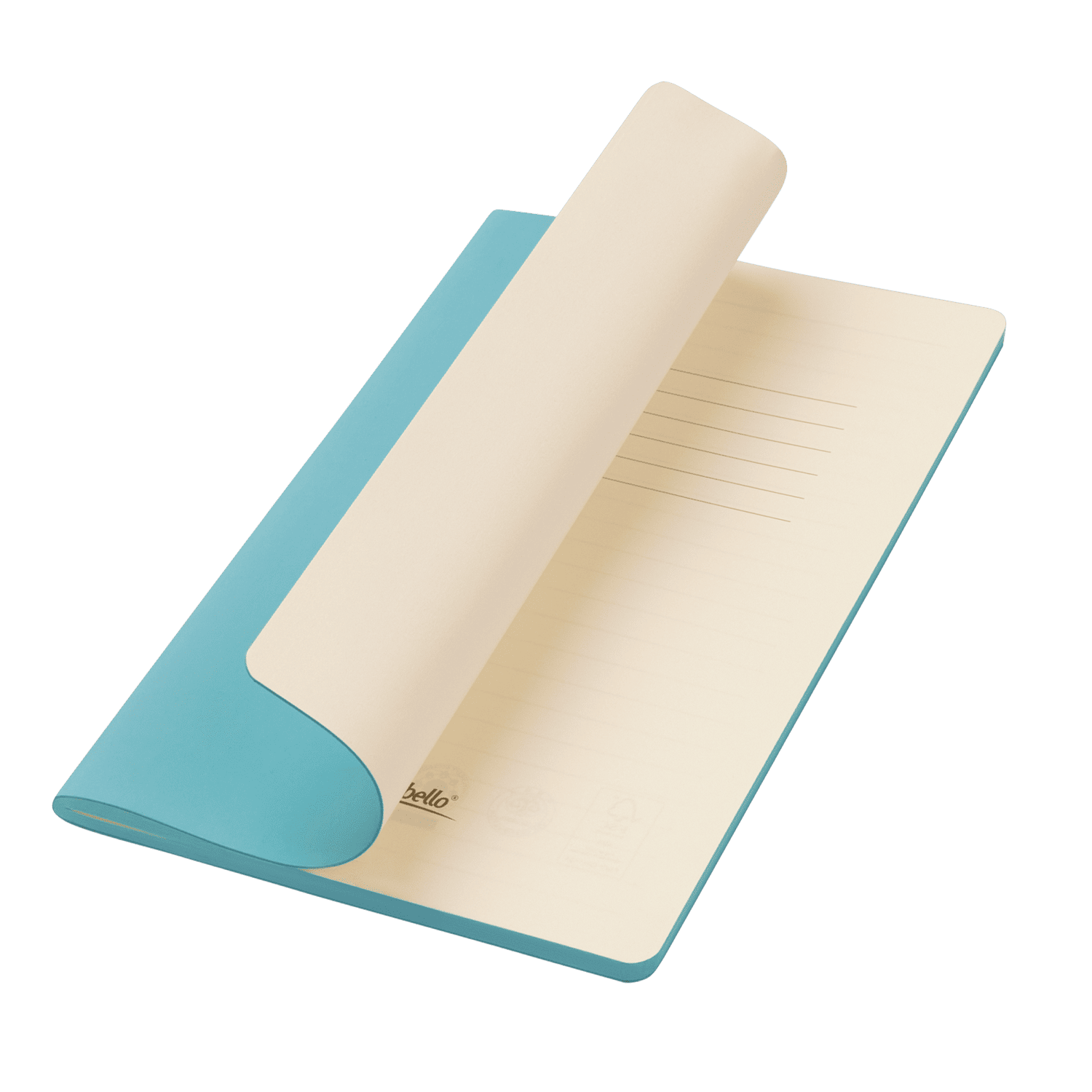 Блокнот Альфа Слим (Alpha slim), лазурный