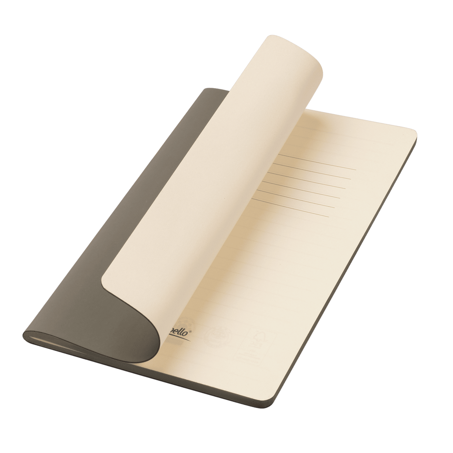 Блокнот Альфа Слим (Alpha slim), серый