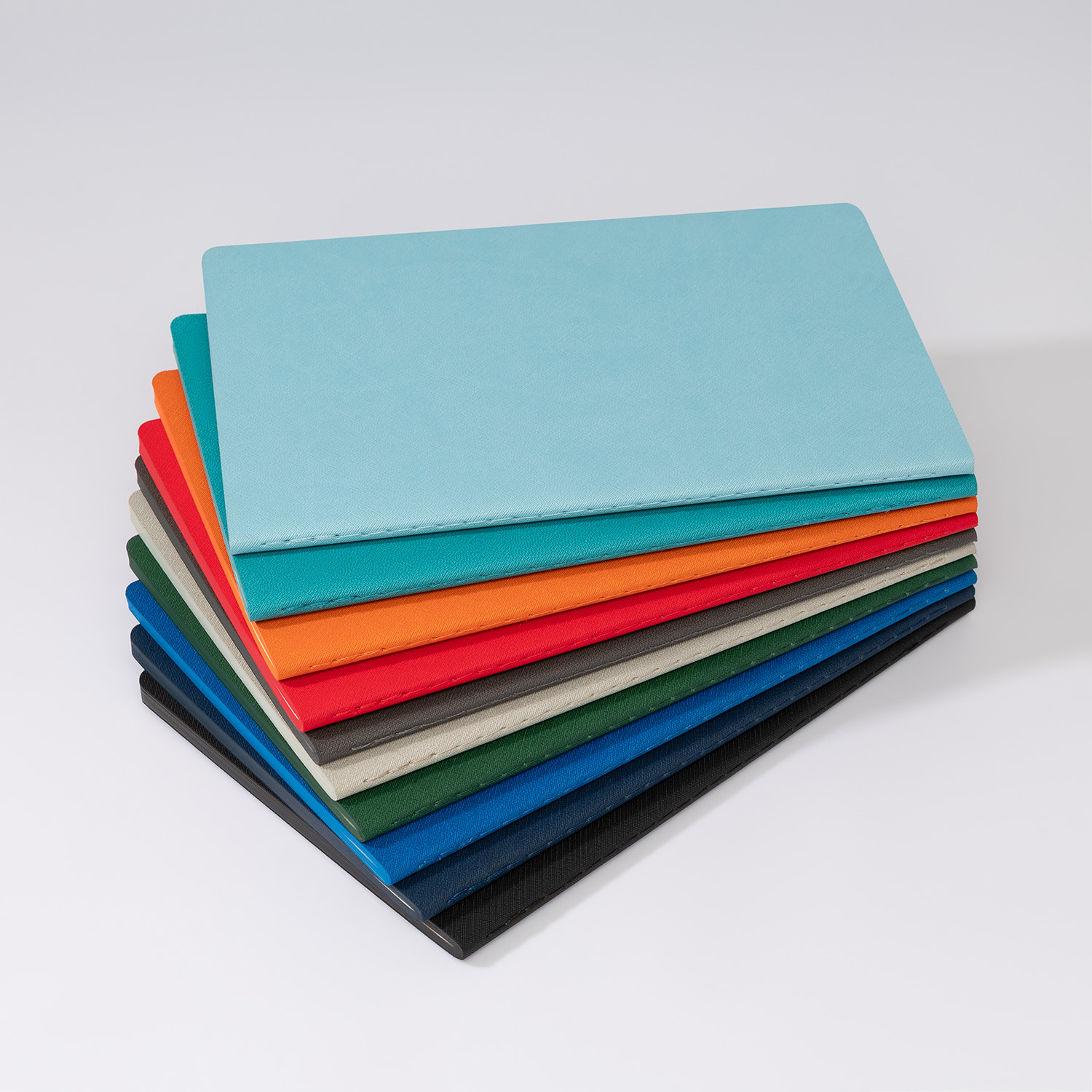 Блокнот Корса слим (Corsa slim), светло-серый