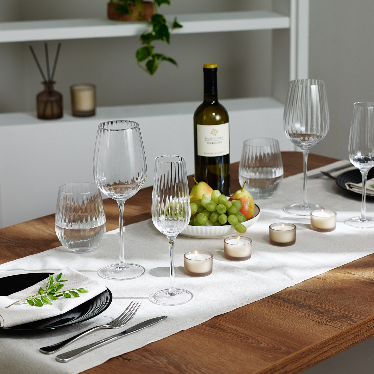 Бокал для шампанского Бланш (Blanche), прозрачный