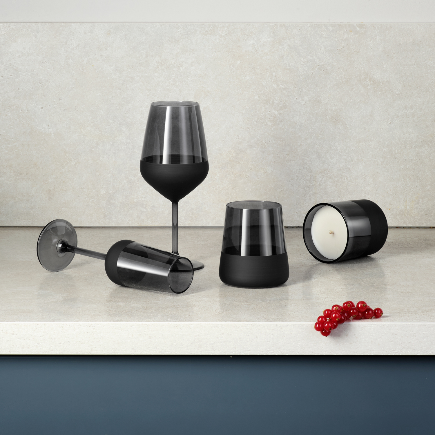 Бокал для шампанского Блэк Эдишн (Black Edition), черный