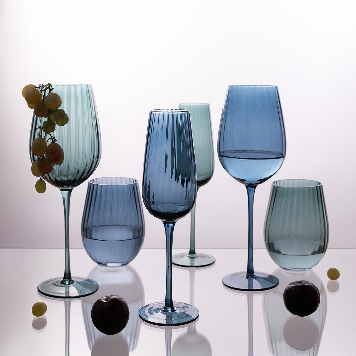 Бокал для шампанского Капри (Capri), зеленый