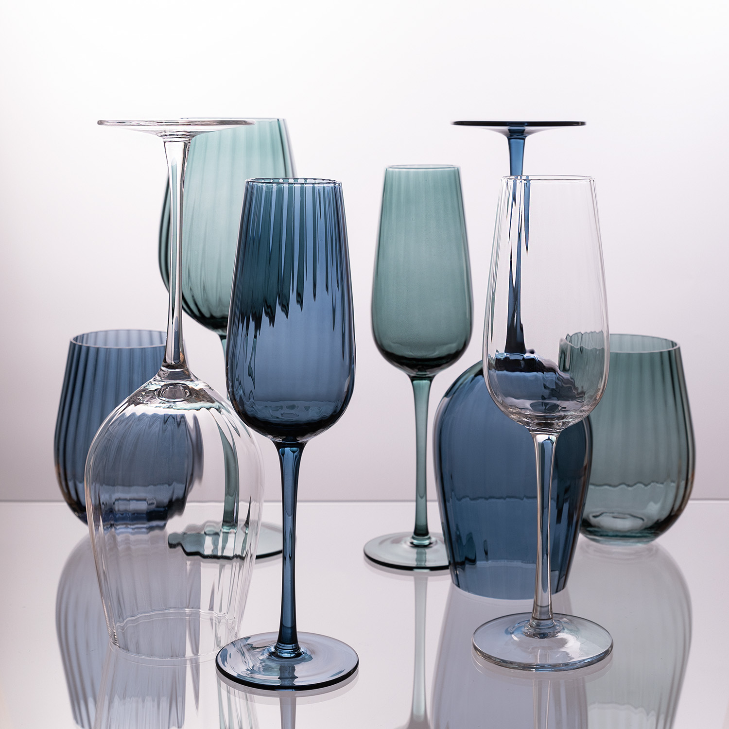 Бокал для шампанского Капри (Capri), зеленый