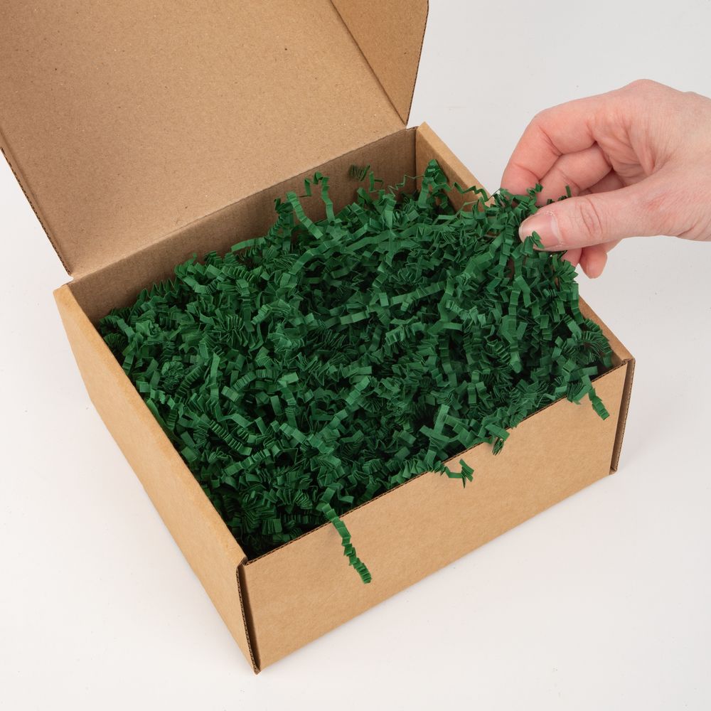 Бумажный наполнитель Chip, темно-зеленый (изумрудный)