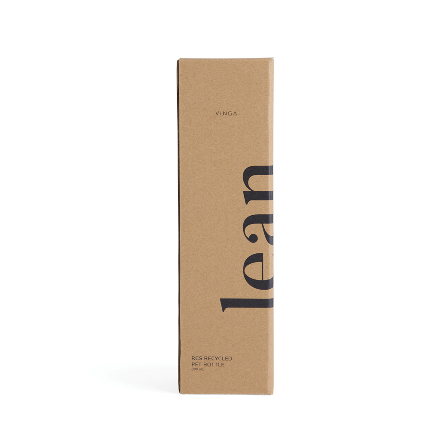 Бутылка для воды VINGA Lean из rPET RCS, 800 мл