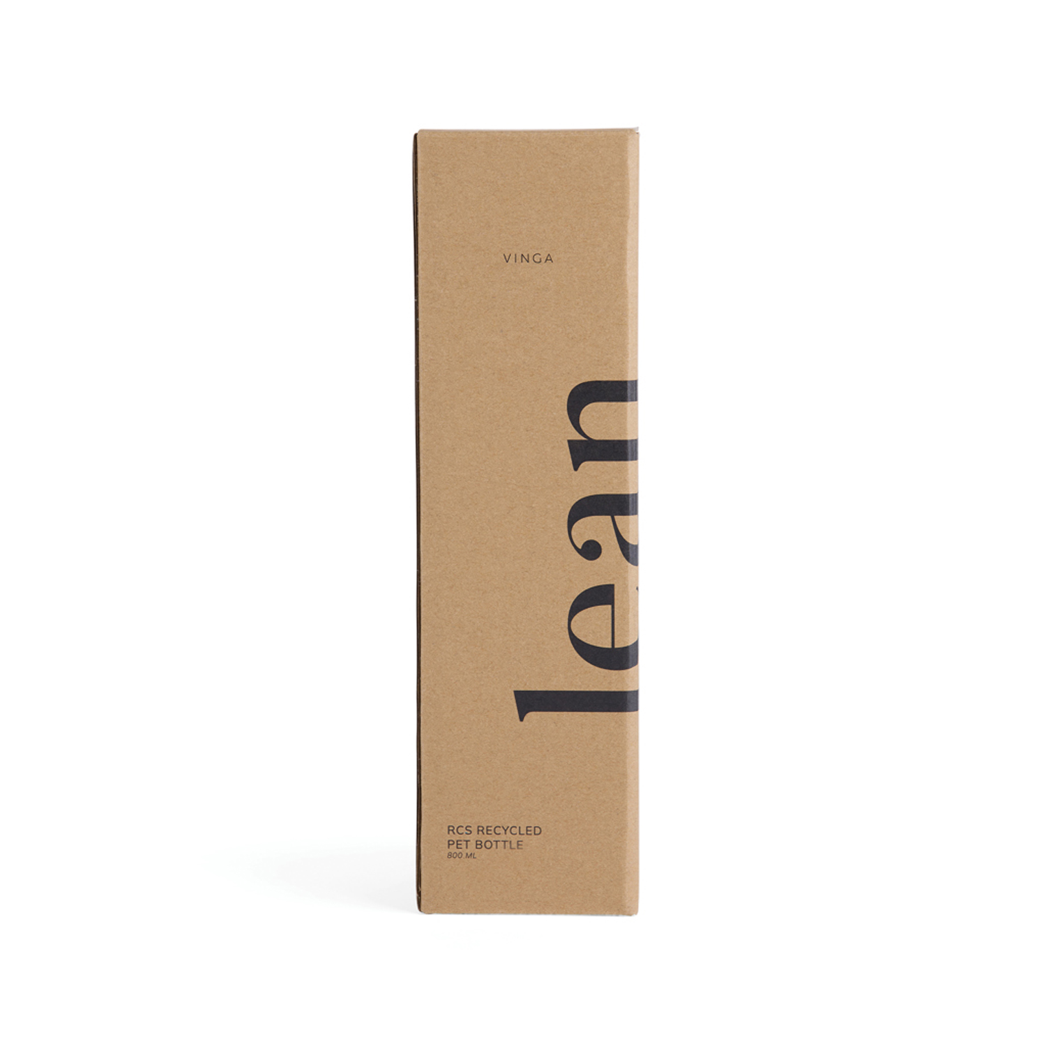 Бутылка для воды VINGA Lean из rPET RCS, 800 мл