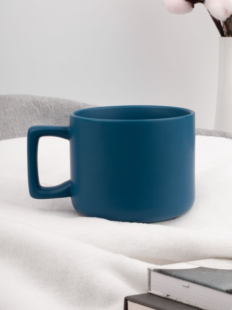 Чашка Jumbo в коробке матовая, морская волна