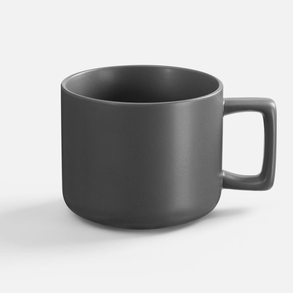 Чашка Jumbo в коробке матовая, темно-серая