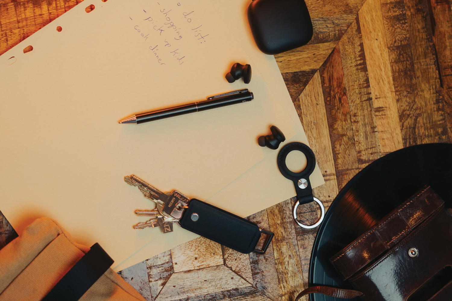 Чехол для ключей с ручкой в комплекте Swiss Peak Tula из переработанного полиуретана RCS