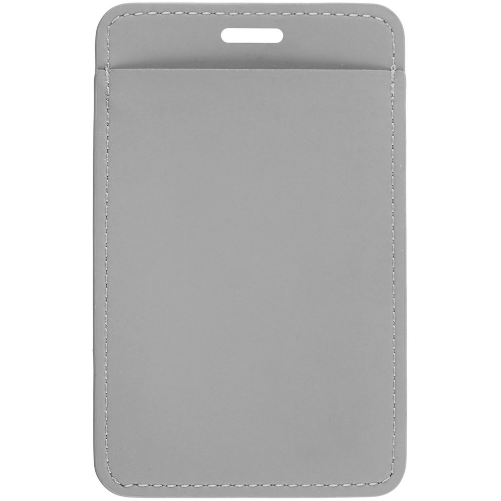 Чехол для пропуска Shall Simple, серый