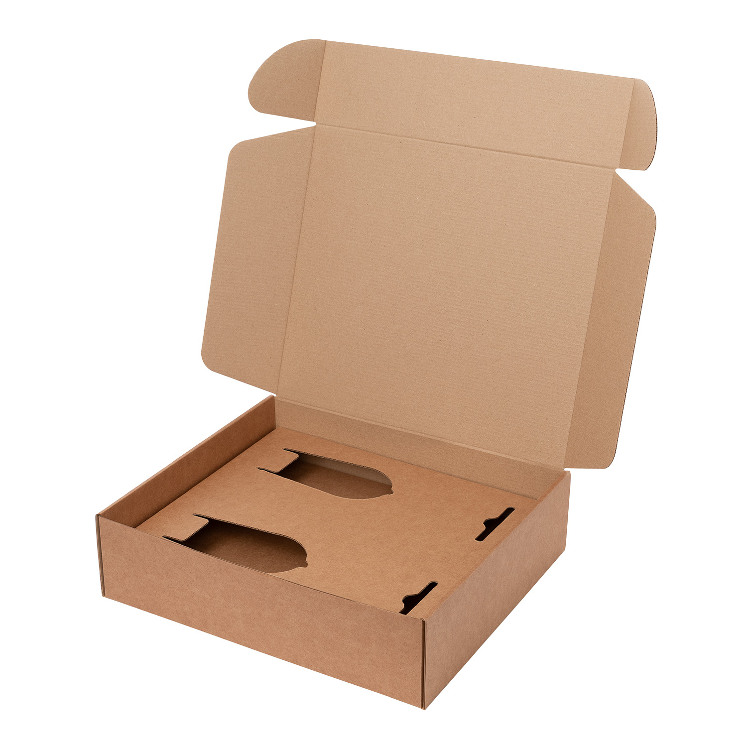 Доп. ложемент под 2 бокала для шампанского (для рифленого стекла) в универсальную коробку (арт. 21006.020)