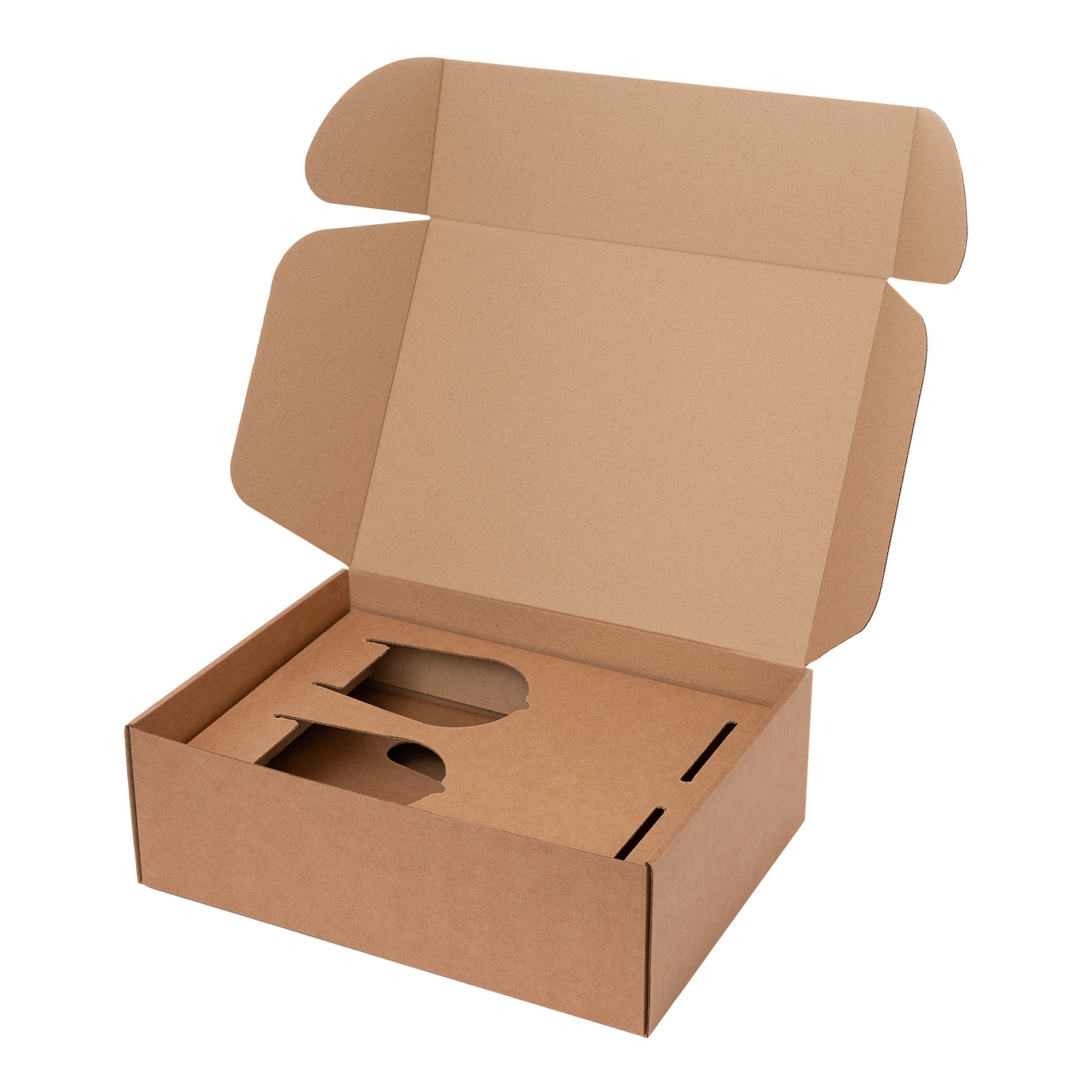 Доп. ложемент под 2 бокала для вина (для рифленого стекла) в среднюю универсальную коробку (арт. 21002.020)