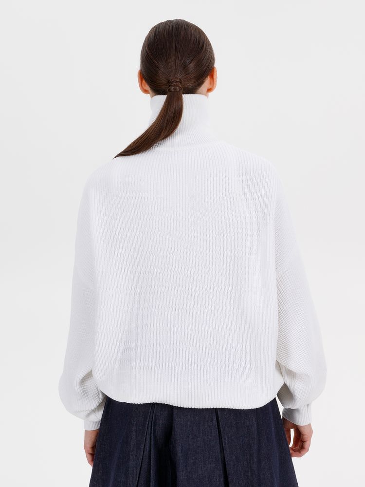 Джемпер Siluetti Birne, молочно-белый