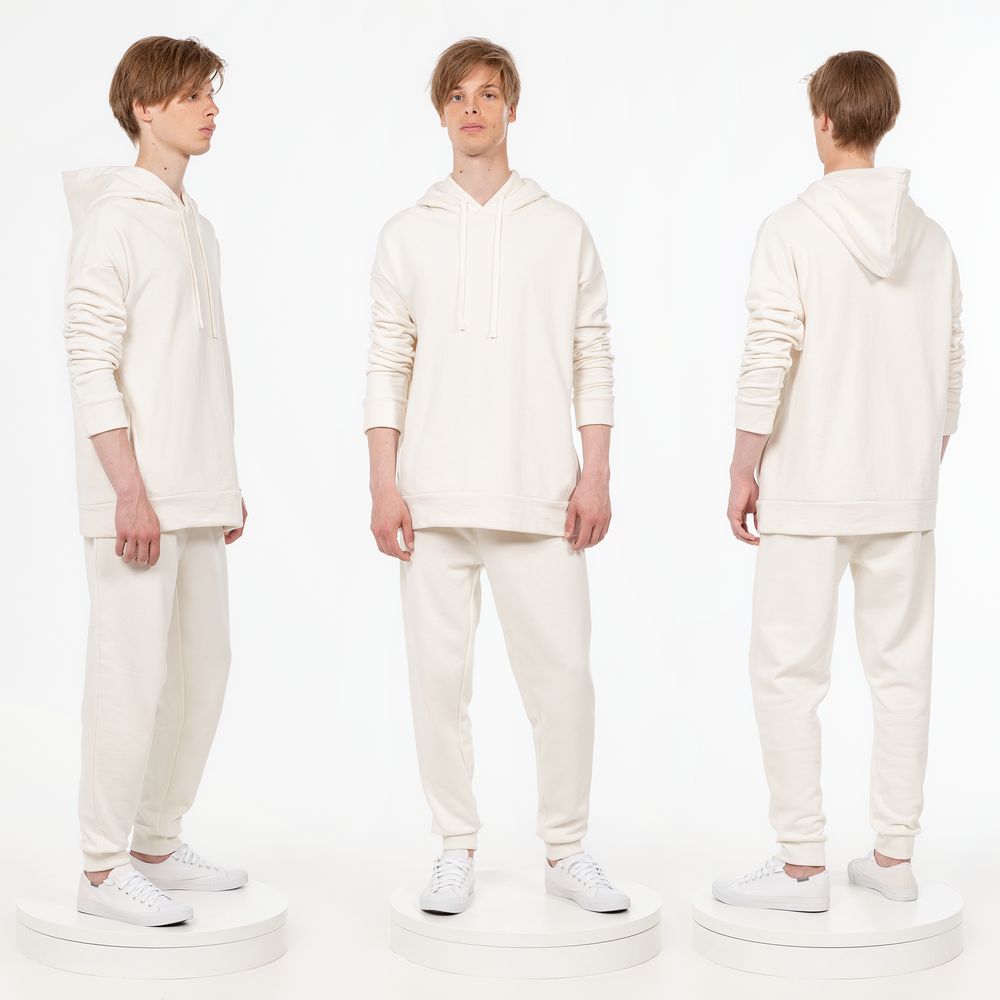 Джоггеры J2, молочно-белые