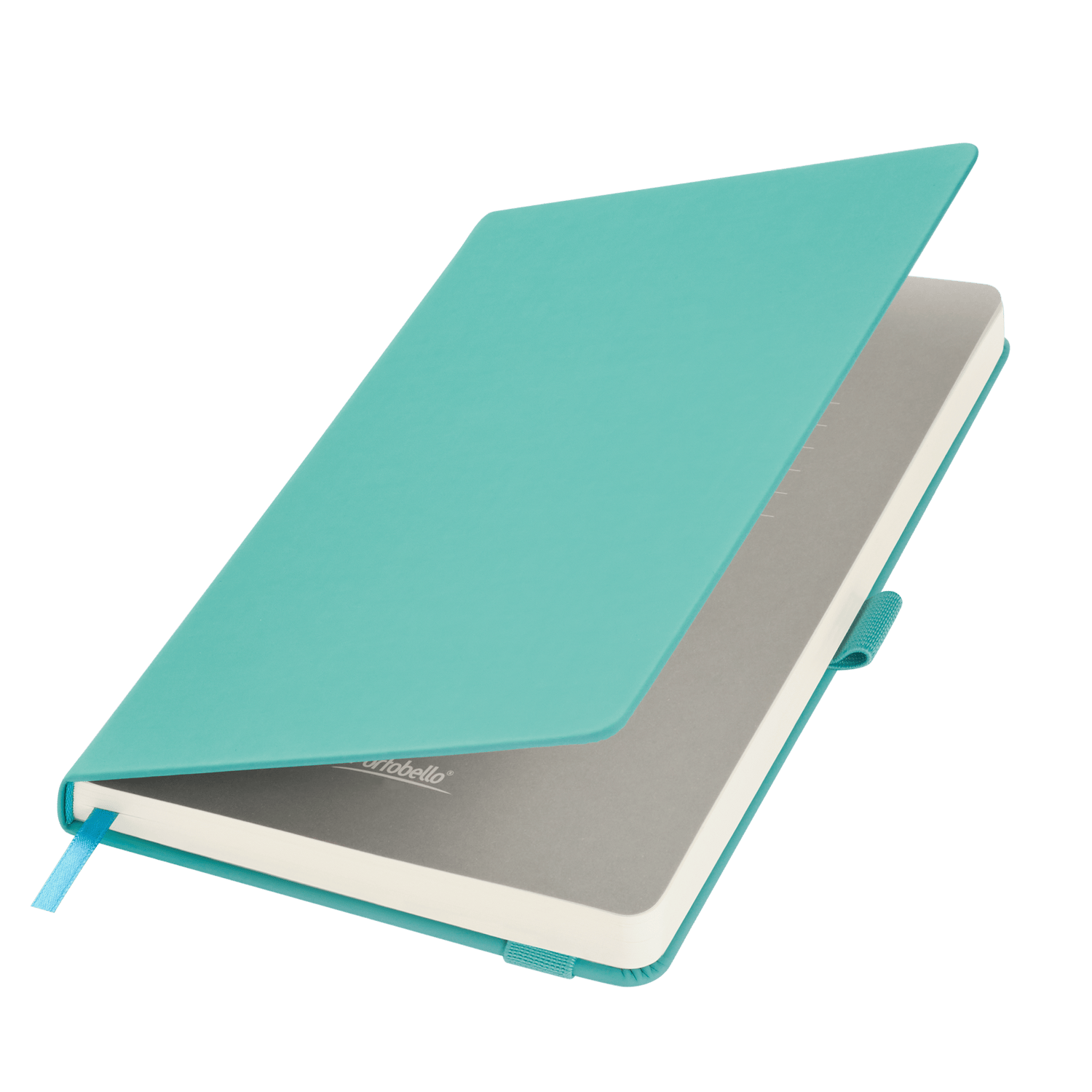 Ежедневник Альфа (Alpha) недатированный, бирюзовый/серый