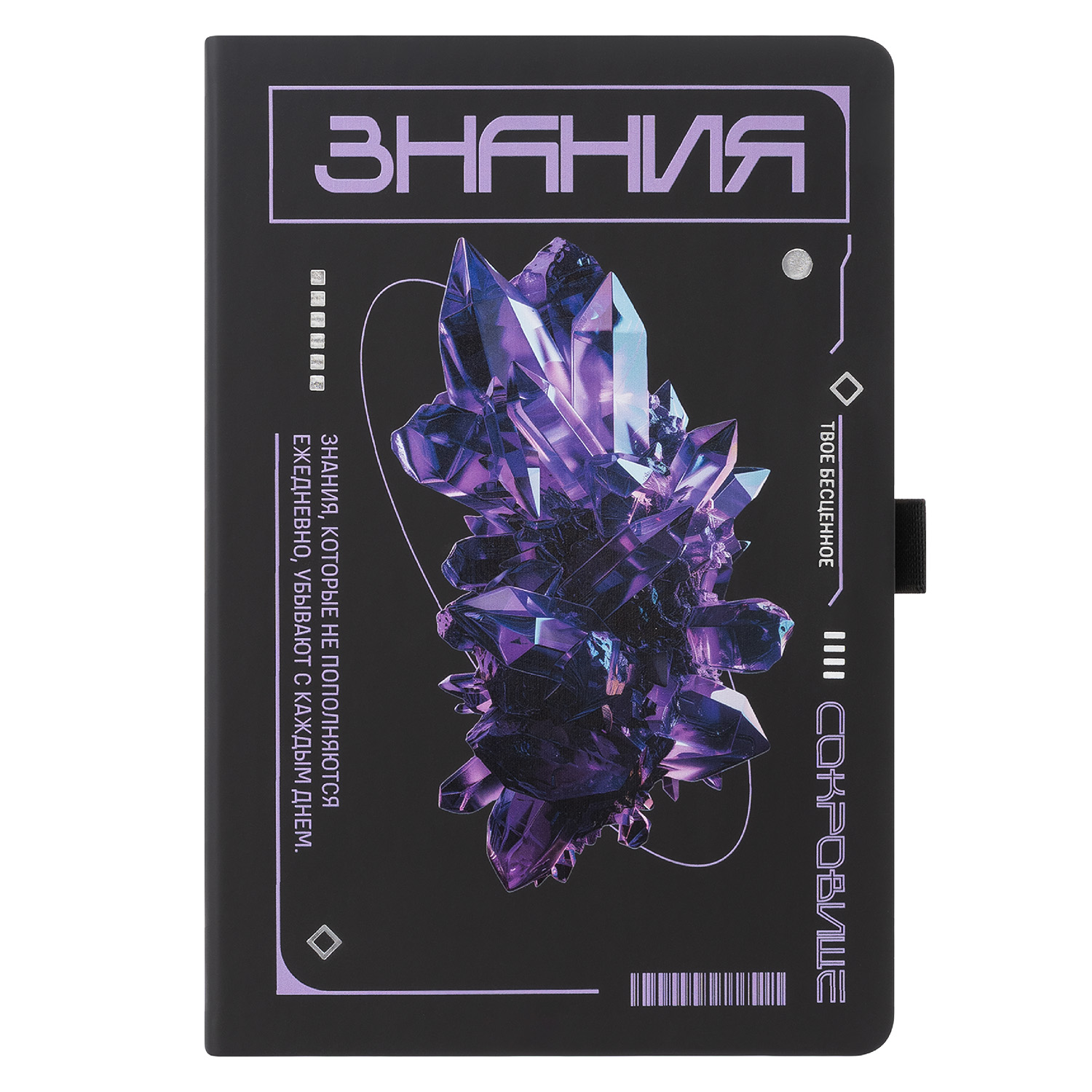 Ежедневник Альфа (Alpha) недатированный, черный/черный