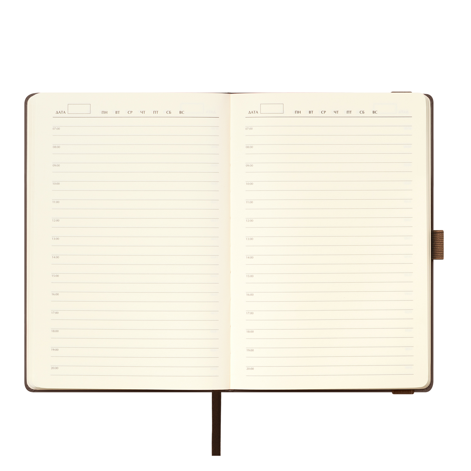 Ежедневник Альфа (Alpha) недатированный, коричневый/бежевый