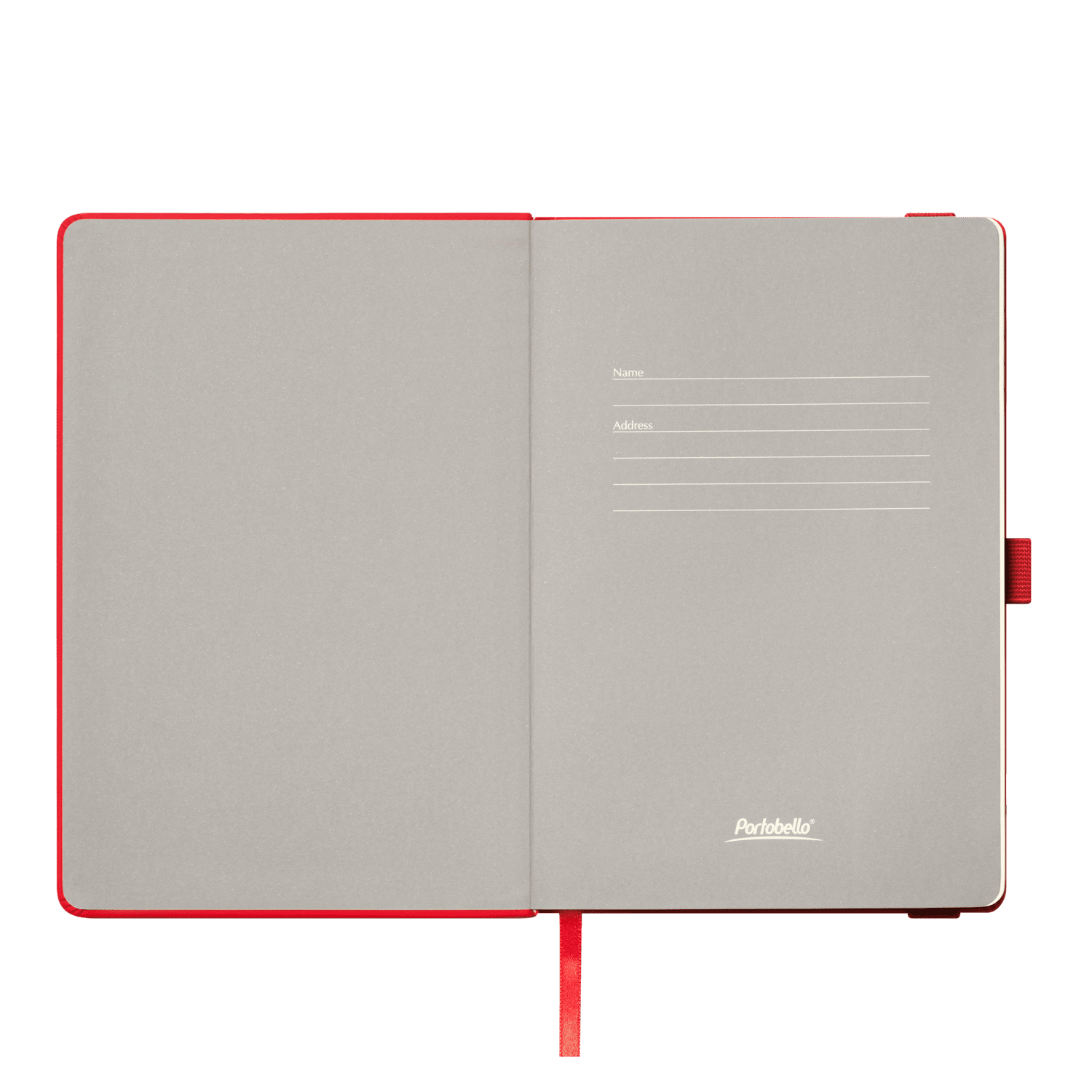 Ежедневник Альфа (Alpha) недатированный, красный/серый