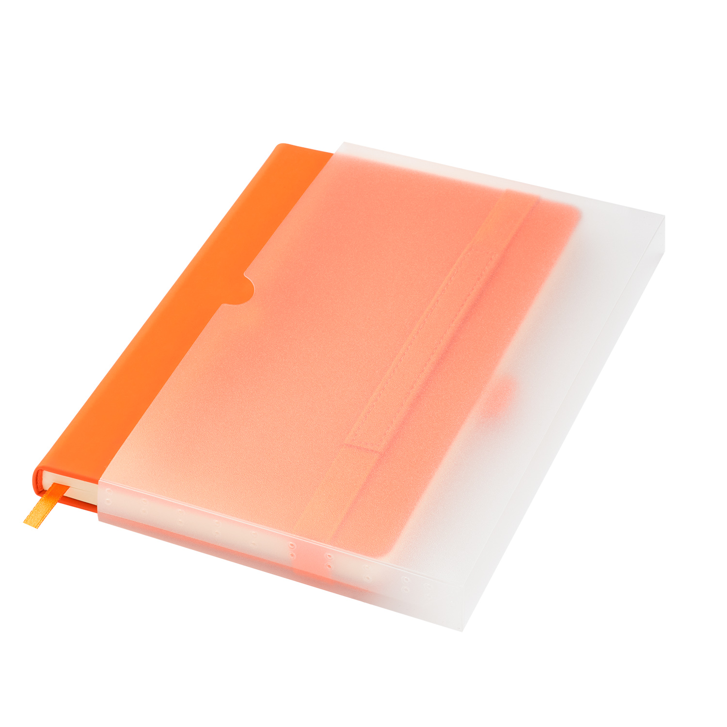 Ежедневник Альфа (Alpha) недатированный, оранжевый/оранжевый