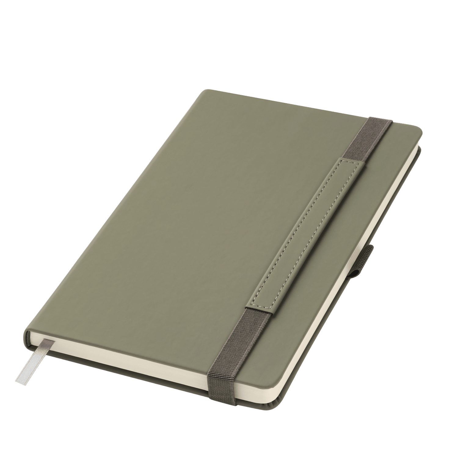 Ежедневник Альфа (Alpha) недатированный, серый/бирюзовый