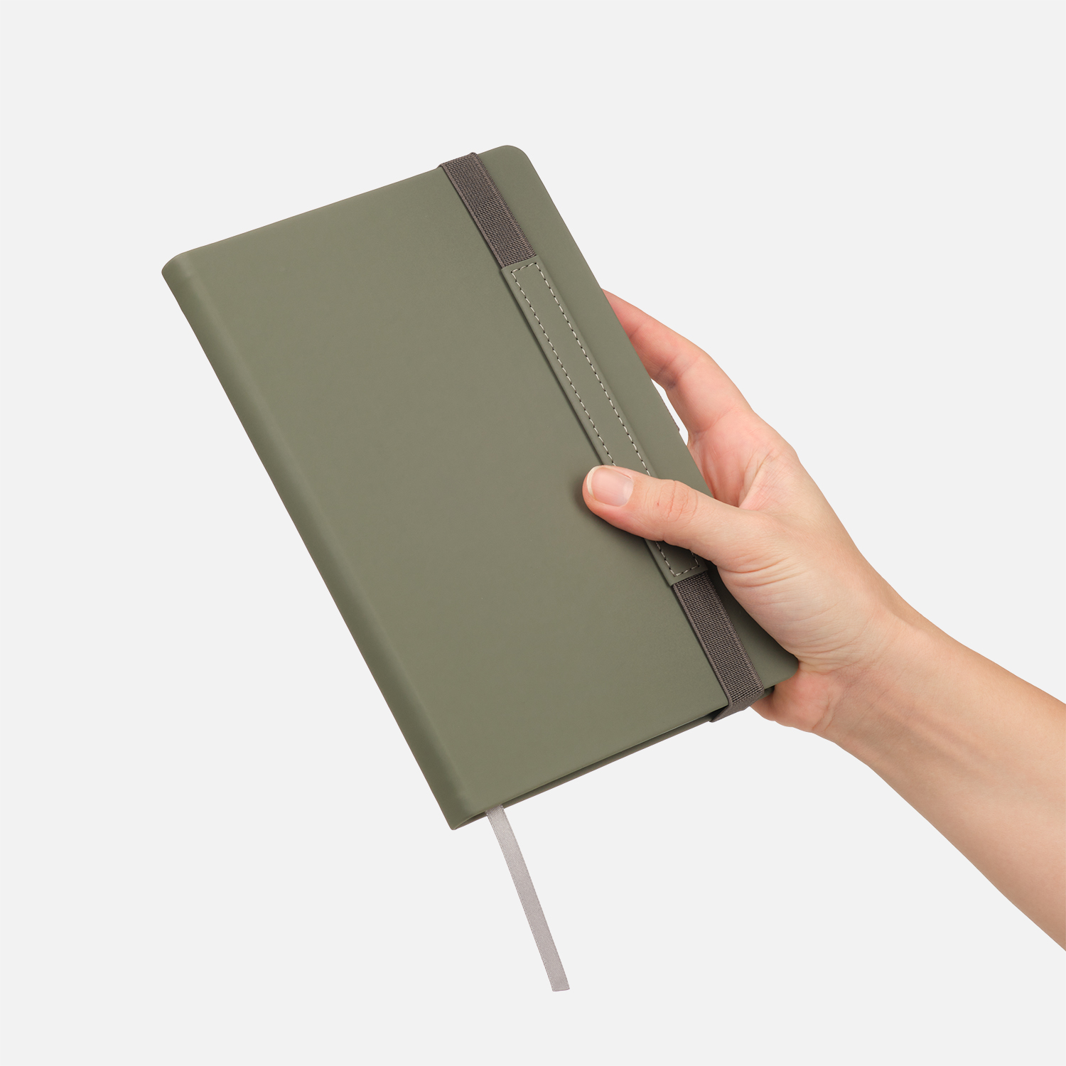 Ежедневник Альфа (Alpha) недатированный, серый/бирюзовый