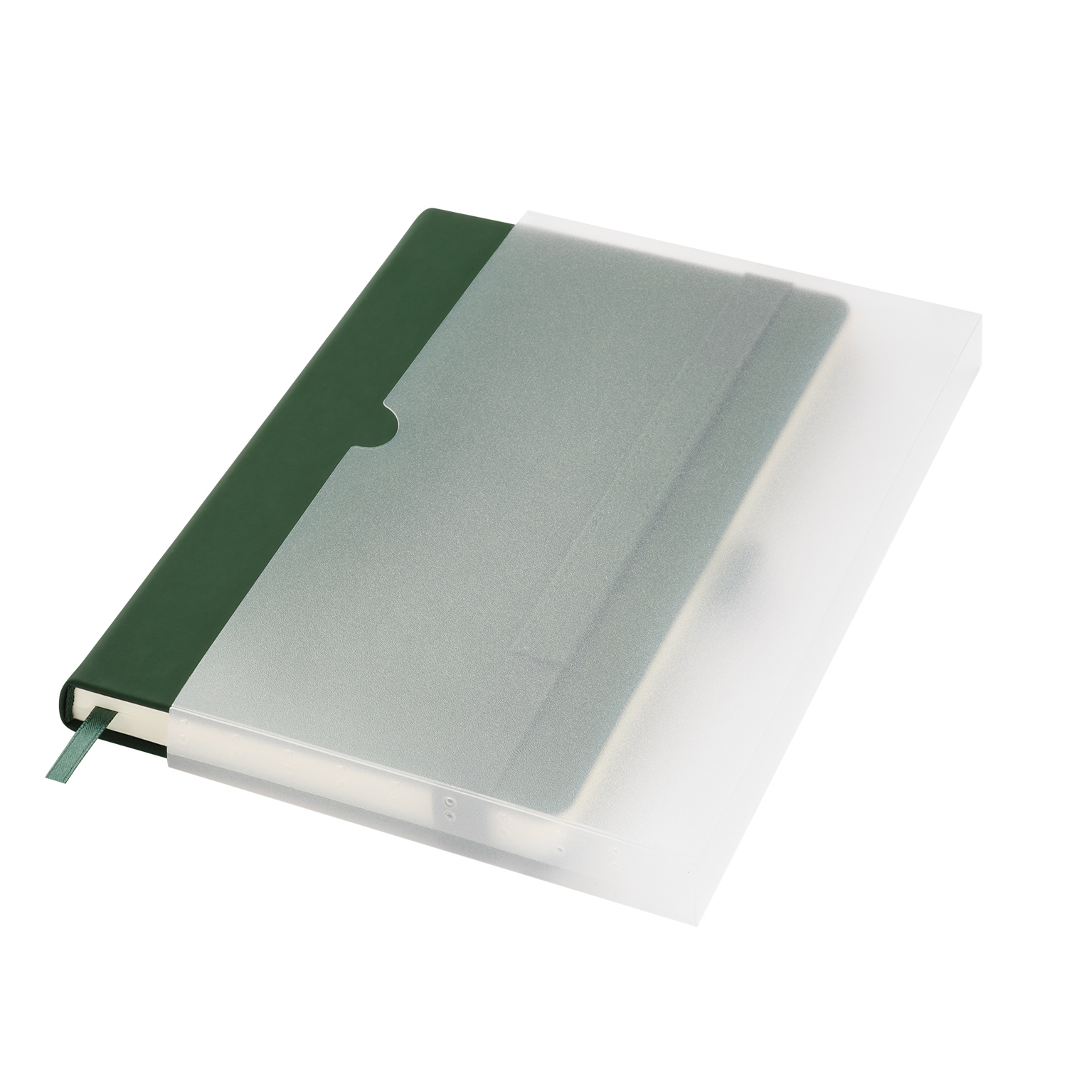 Ежедневник Альфа (Alpha) недатированный, зеленый/оливковый