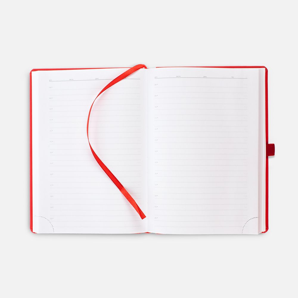 Ежедневник Favor Gold, недатированный, красный