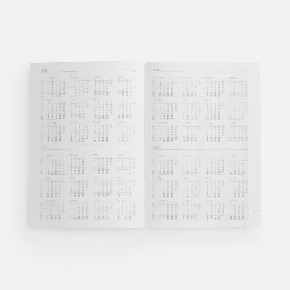 Ежедневник Favor Metal, недатированный, голубой