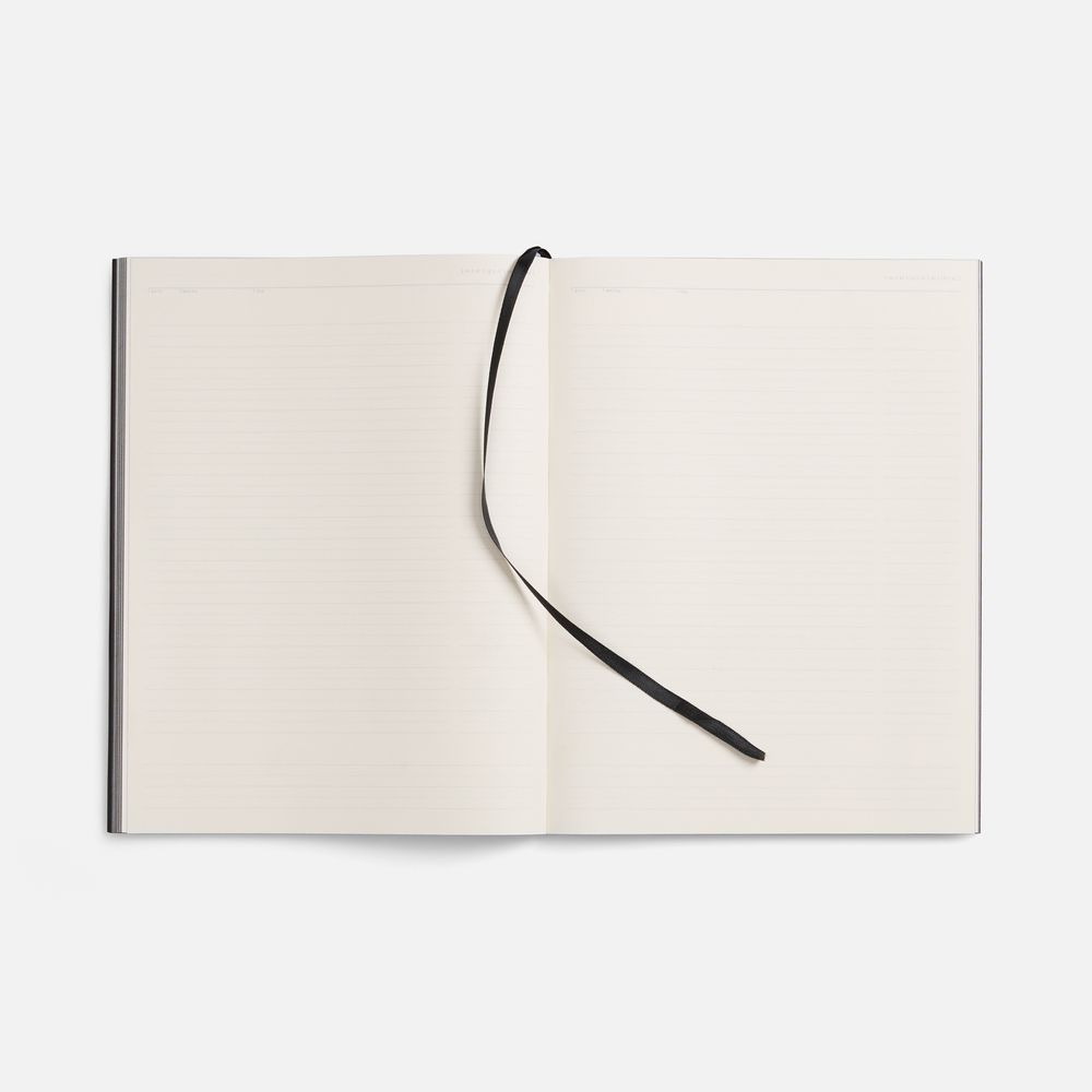 Ежедневник Flat Maxi, недатированный, черный