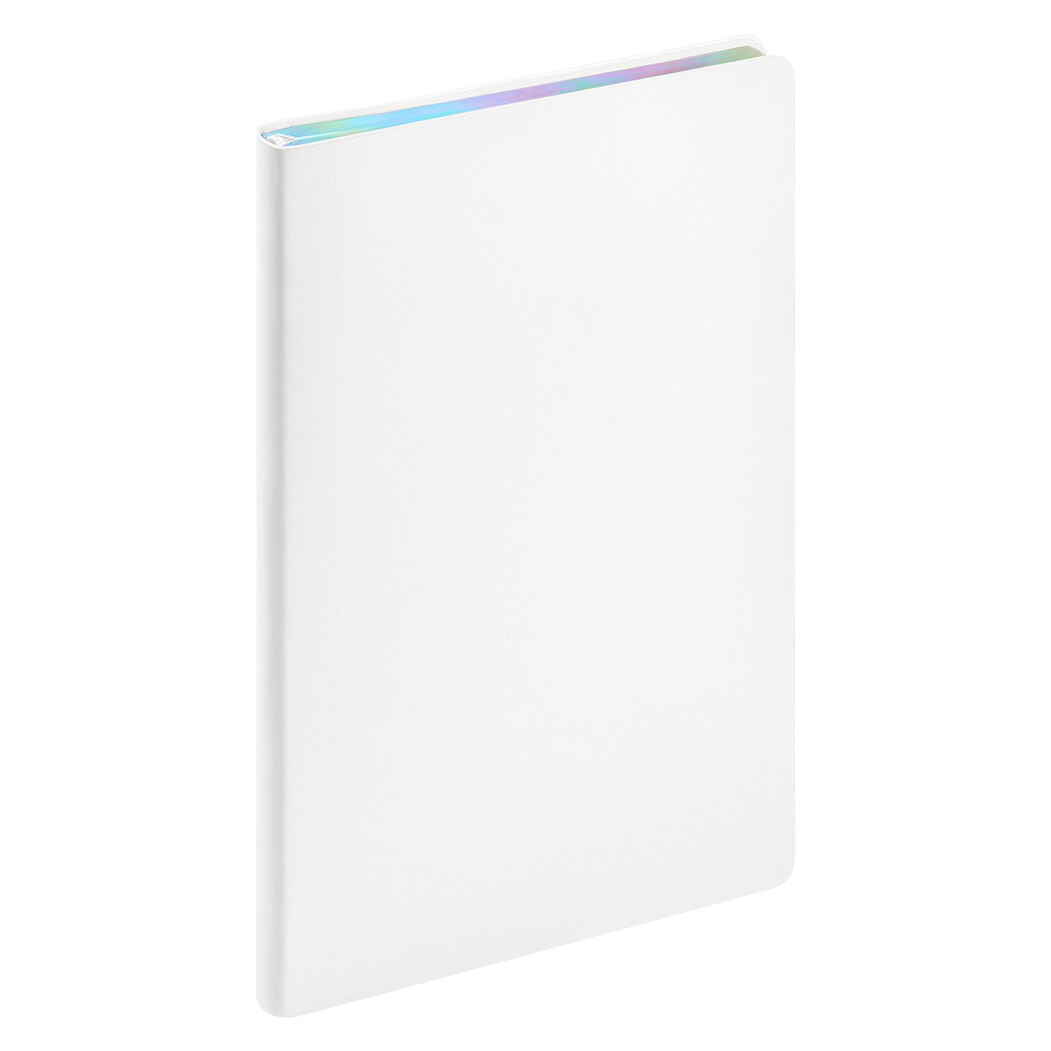 Ежедневник Гэлакси (Galaxy) недатированный, гибкая обложка, срез голограф. фольга, белый