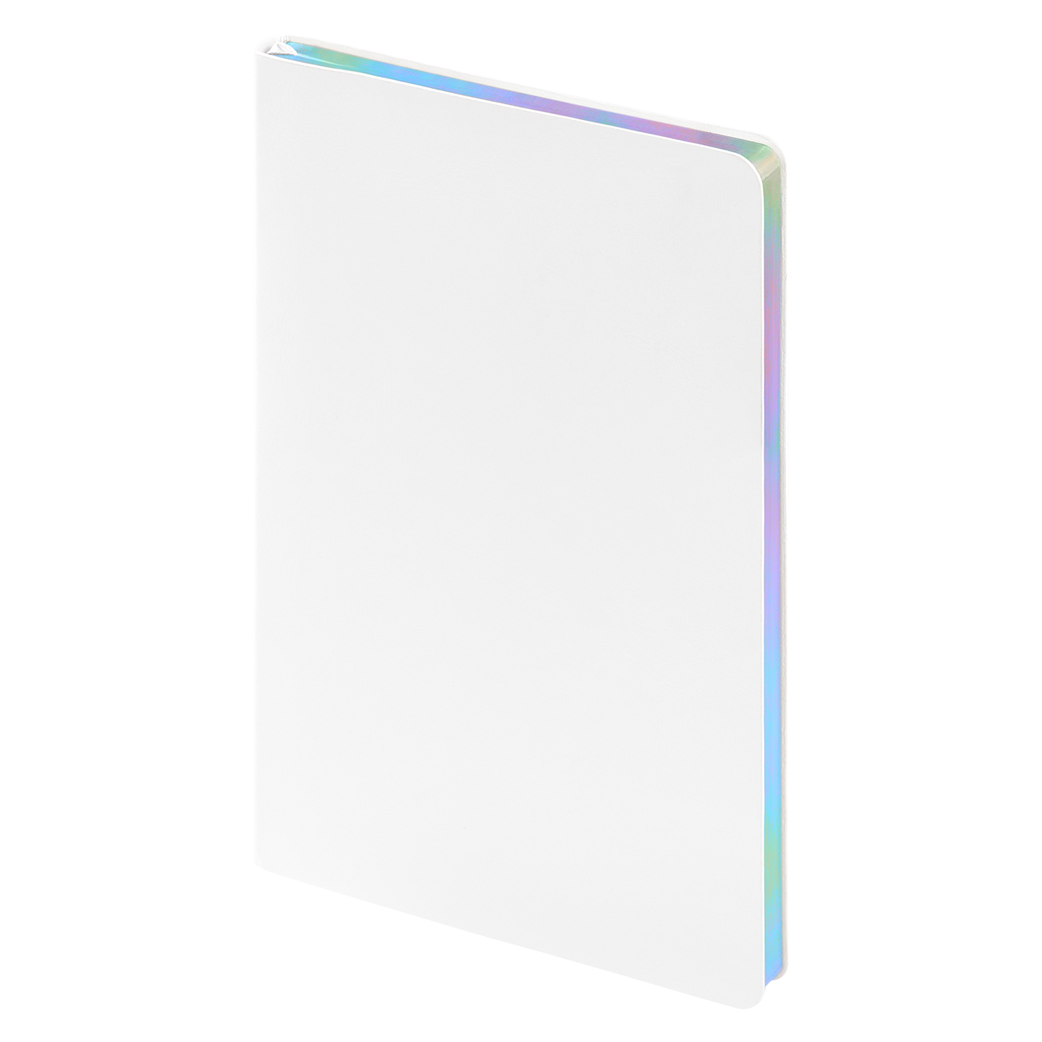 Ежедневник Гэлакси (Galaxy) недатированный, гибкая обложка, срез голограф. фольга, белый