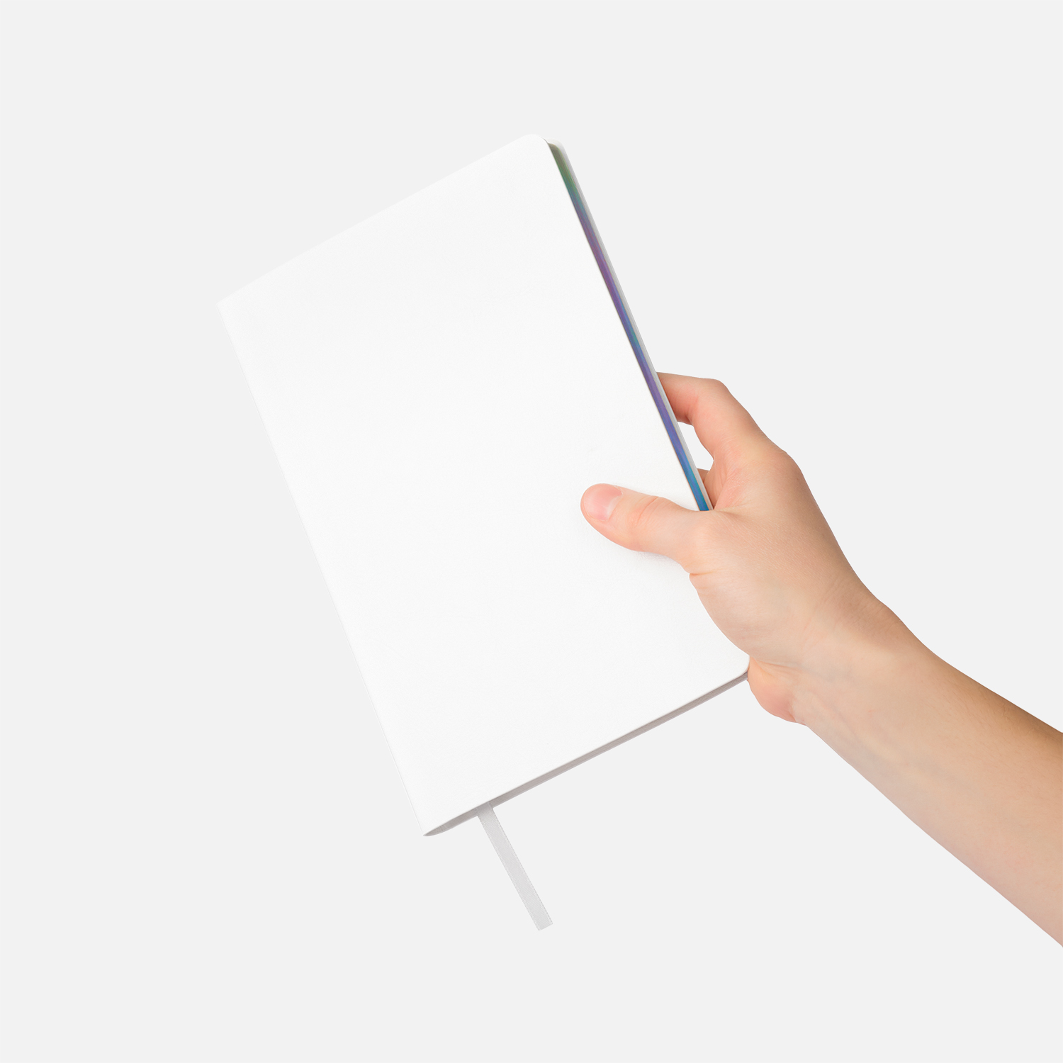 Ежедневник Гэлакси (Galaxy) недатированный, гибкая обложка, срез голограф. фольга, белый