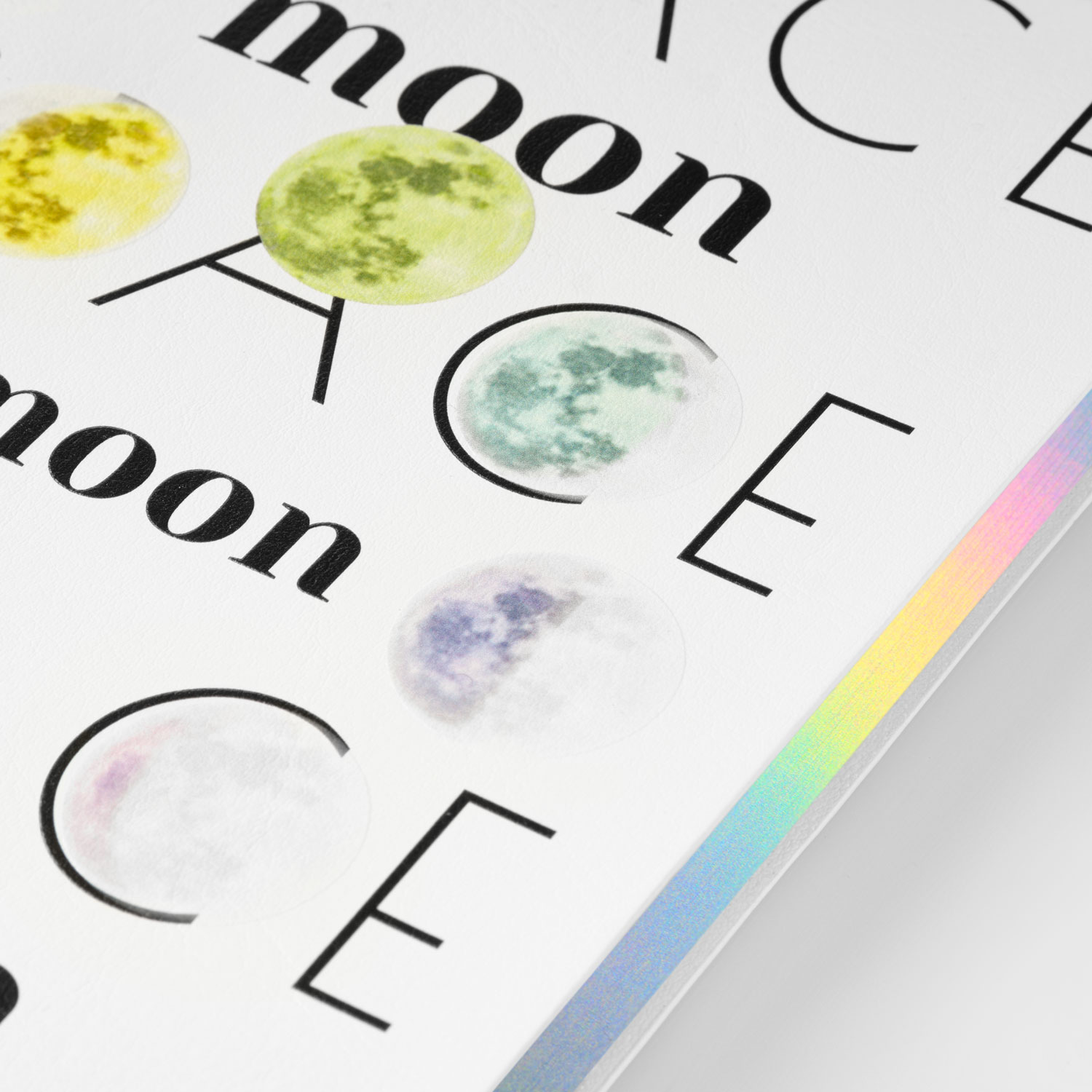 Ежедневник Гэлакси (Galaxy) недатированный, гибкая обложка, срез голограф. фольга, белый