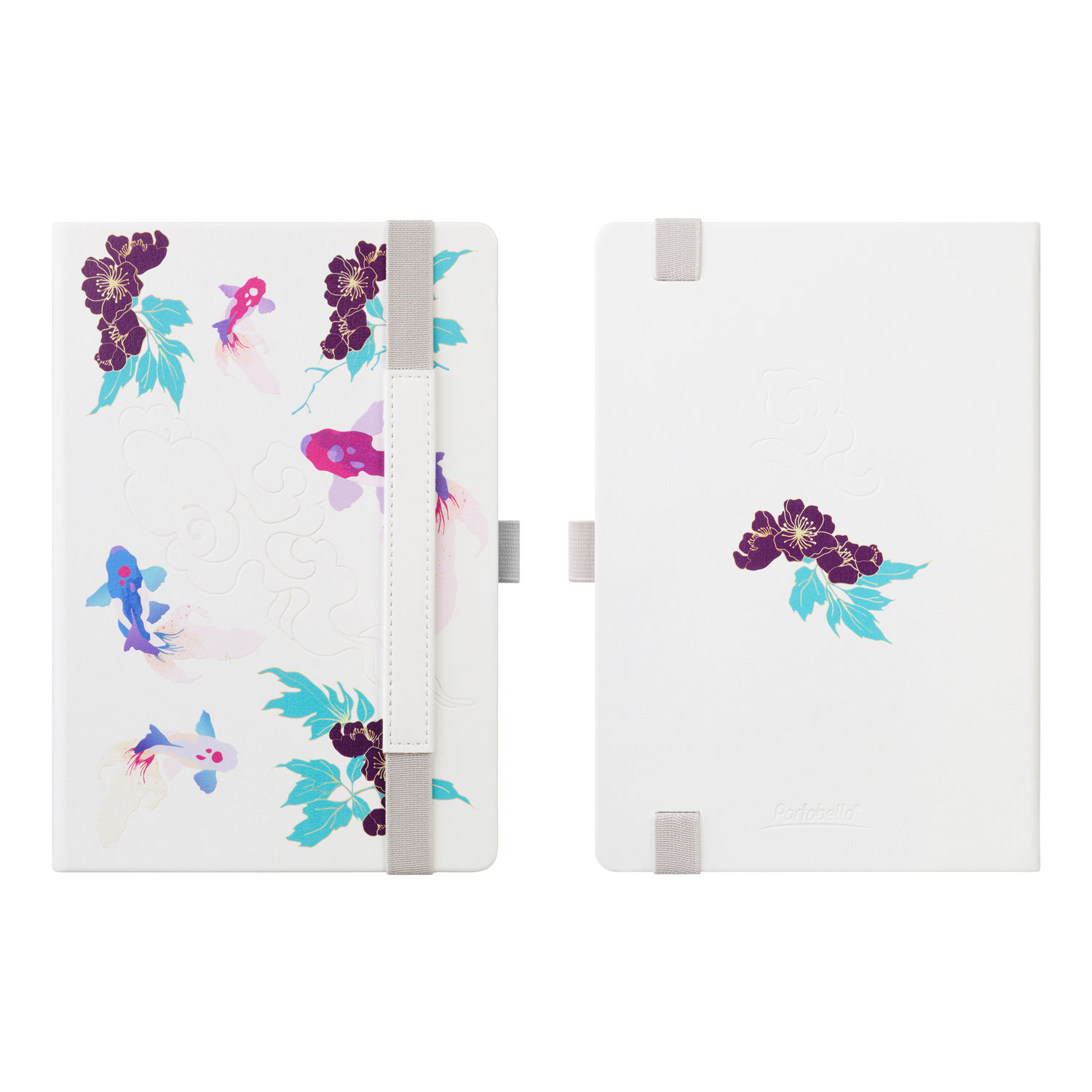 Ежедневник Гэлакси (Galaxy) недатированный, жесткая обложка, срез голограф. фольга, белый