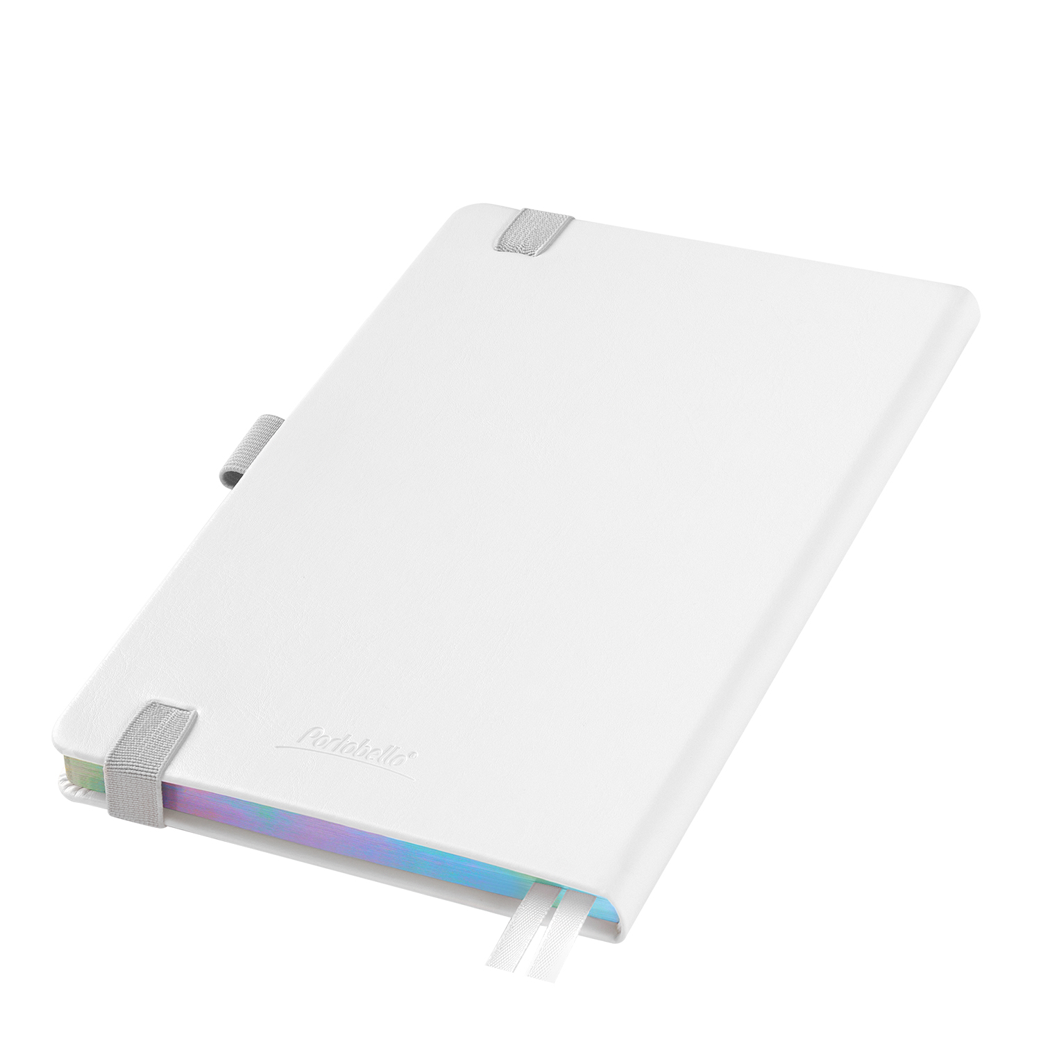 Ежедневник Гэлакси (Galaxy) недатированный, жесткая обложка, срез голограф. фольга, белый