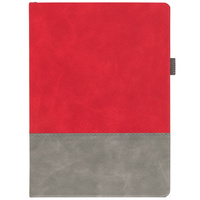 Ежедневник Horizon, недатированный, серый с красным