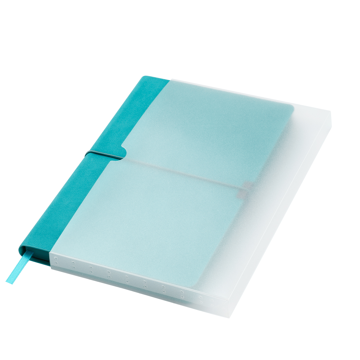 Ежедневник Ин Велюр (In Velour) недатированный, бирюзовый