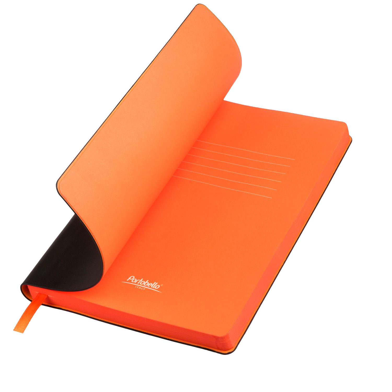 Ежедневник Латте (Latte NEW) недатированный, черный/оранжевый (без упаковки, без стикера)