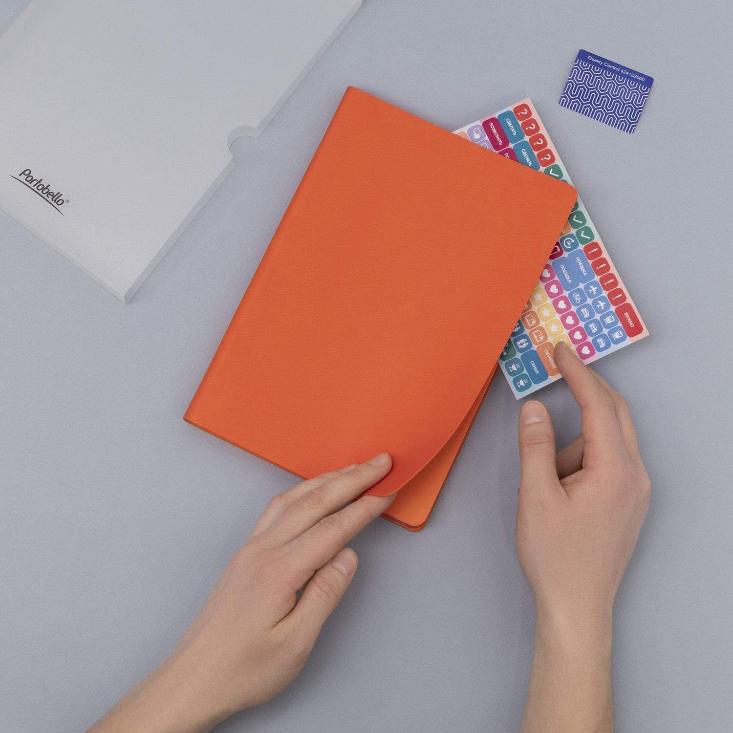 Ежедневник Латте (Latte NEW) недатированный, оранжевый/оранжевый (без упаковки, без стикера)