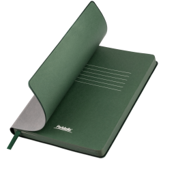 Ежедневник Латте (Latte NEW) недатированный, серый/зеленый