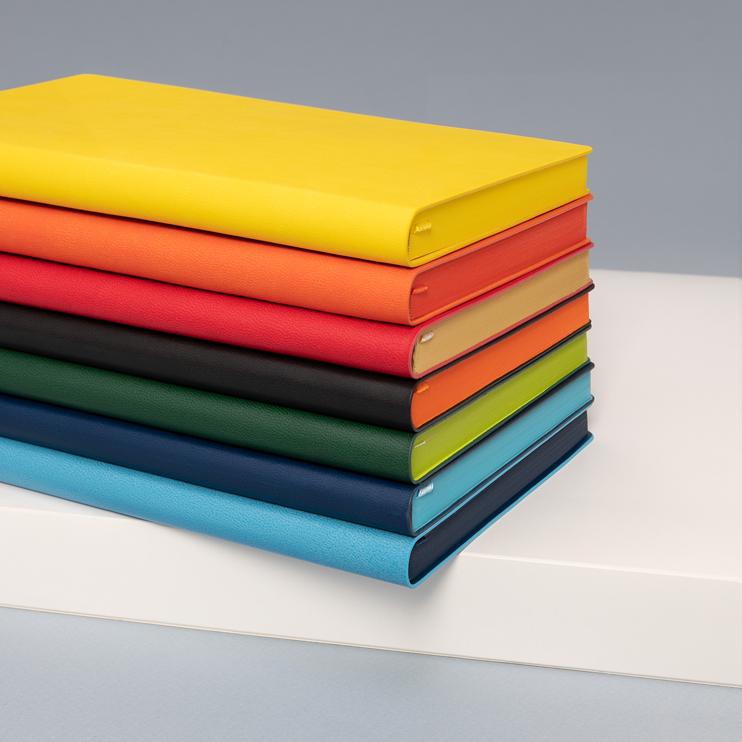 Ежедневник Латте (Latte NEW) недатированный, зеленый/лимонный (без упаковки, без стикера)