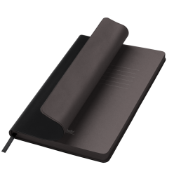 Ежедневник Латте софт-тач (Latte soft touch) недатированный, черный